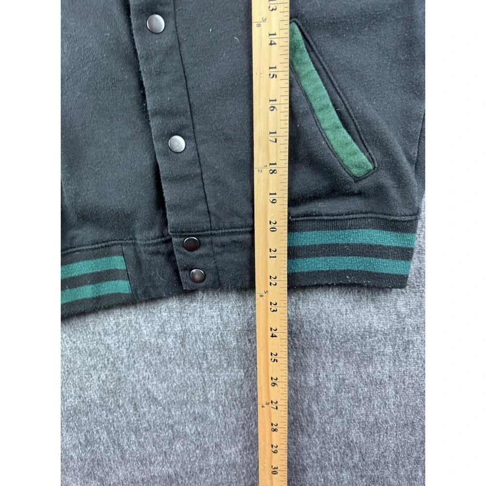 Harry Potter‎ Slytherin Hoodie Varsity Letterman Jacket Green Black Size Small